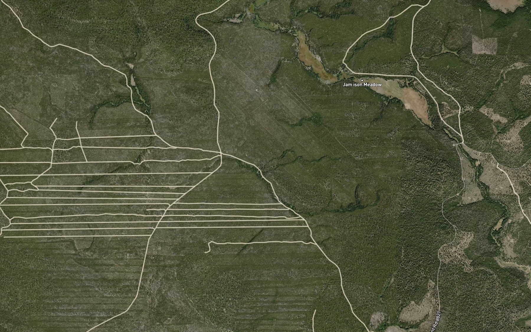 Satellite map of the Dempsey Spring