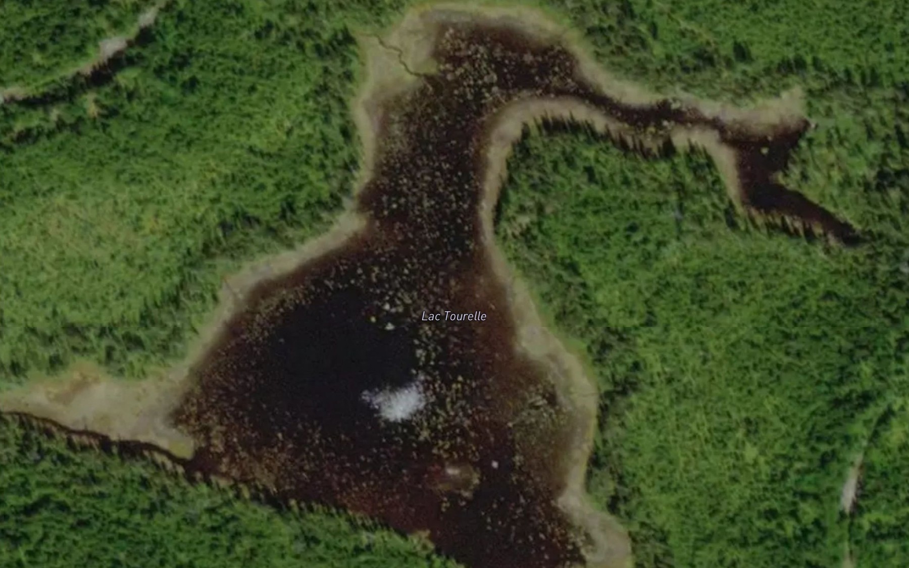 Satellite map of the Lac Tourelle