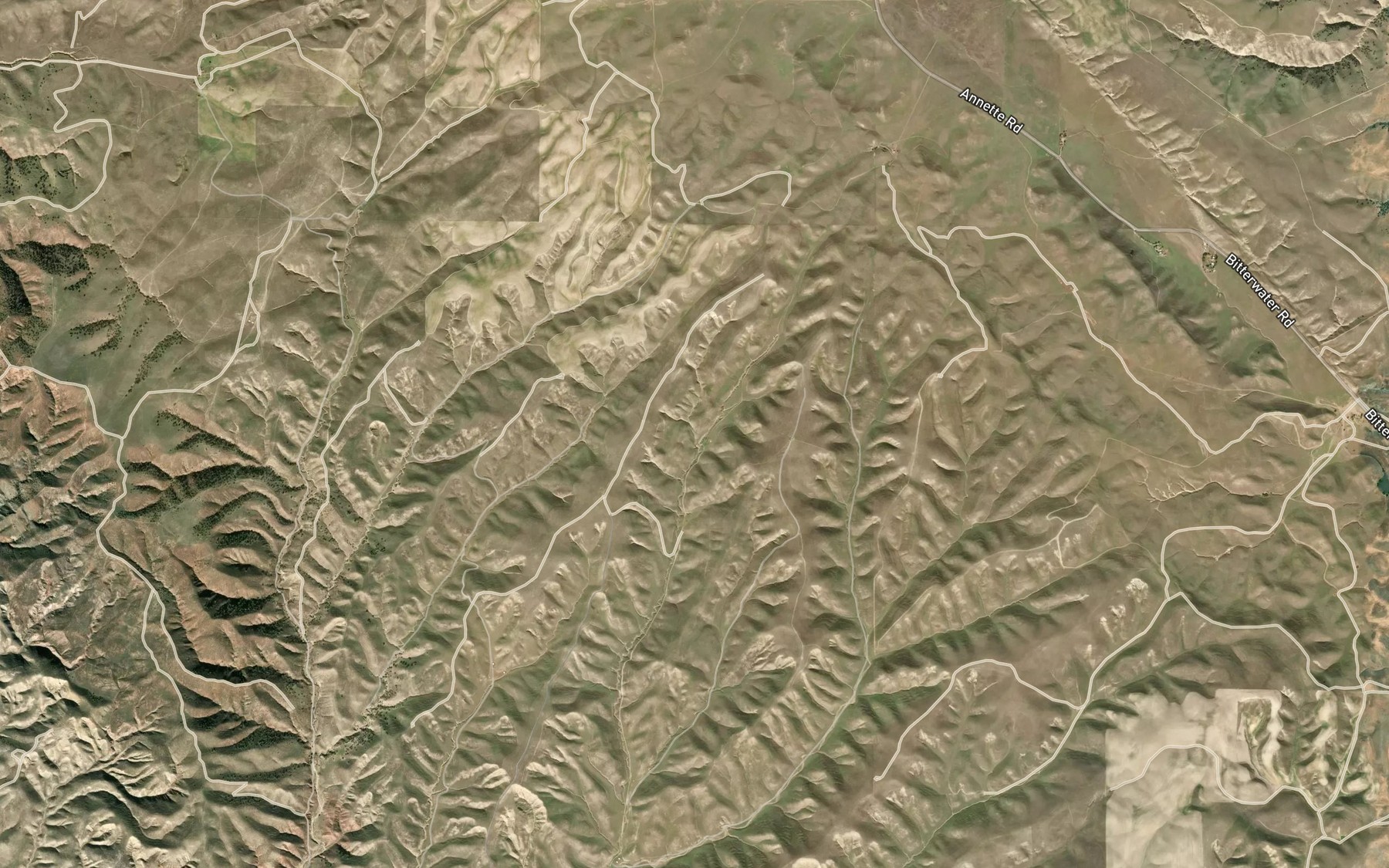 Satellite map of the Tunnel Spring
