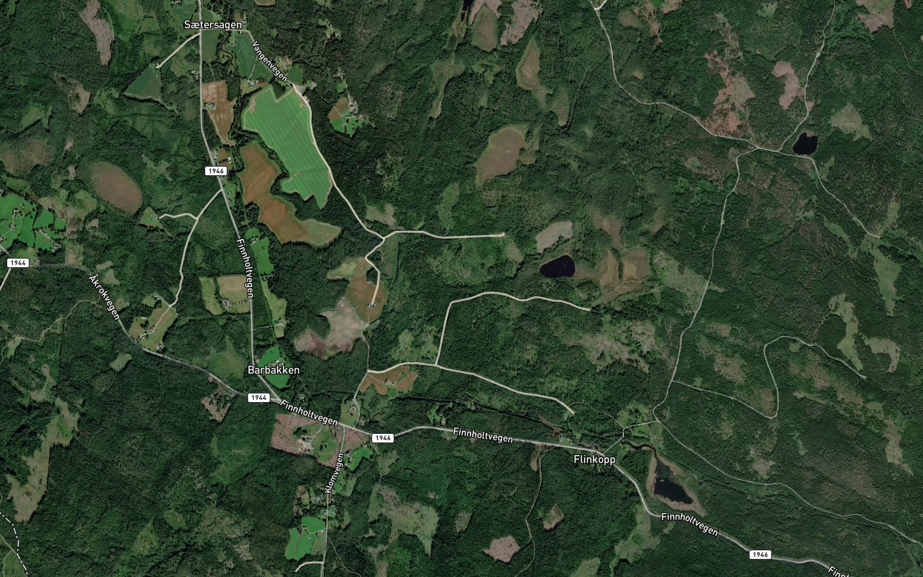 Satellite map of the Abbortjennbekken