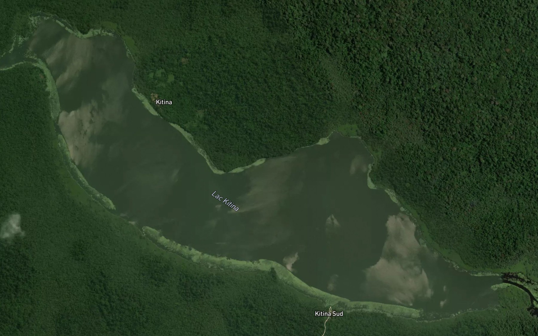 Satellite map of the Lac Kitina