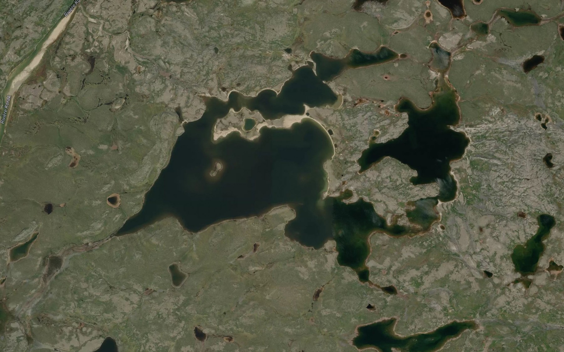 Satellite map of the Lacdu Granite