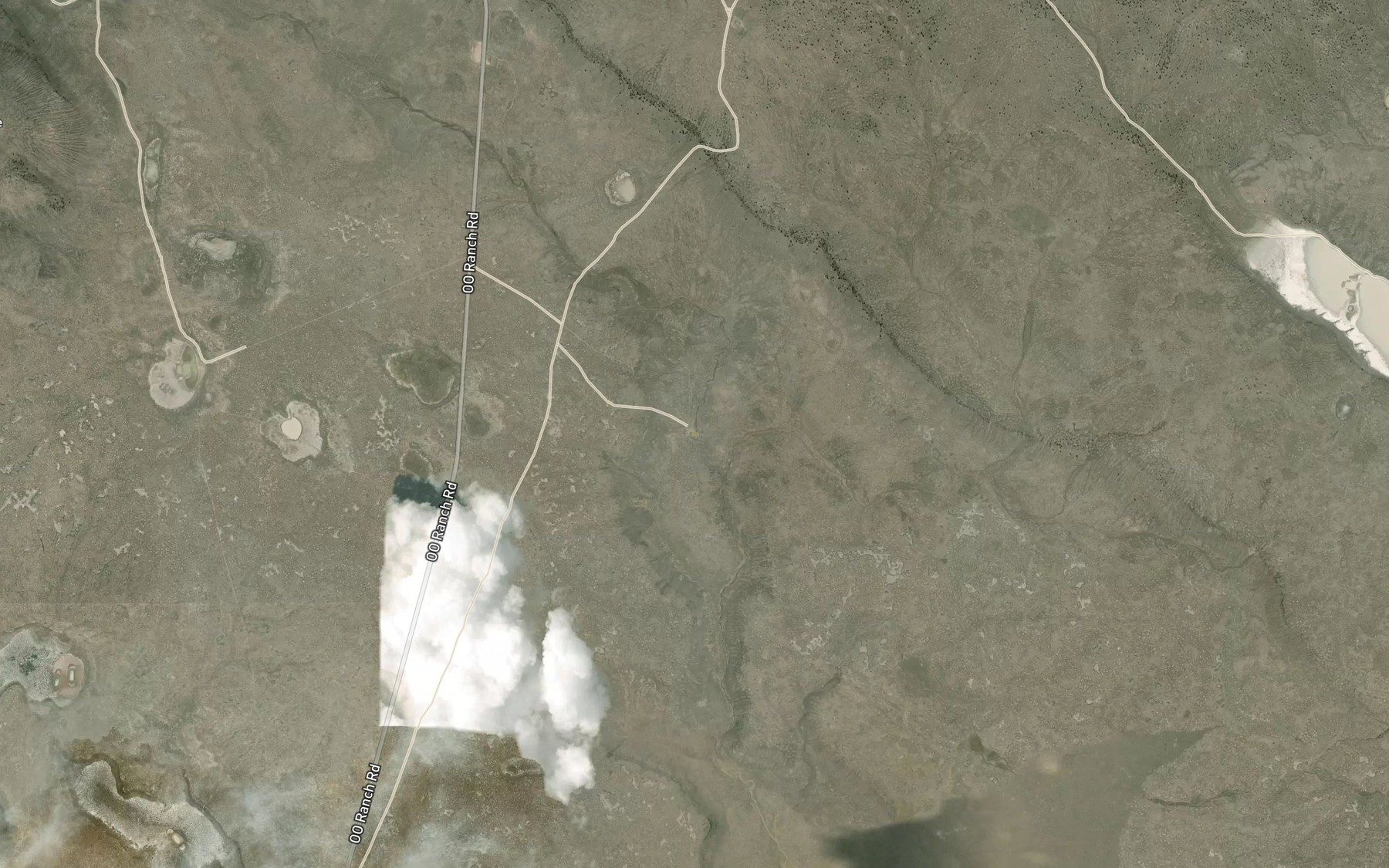 Satellite map of the Palomino Rim Reservoir