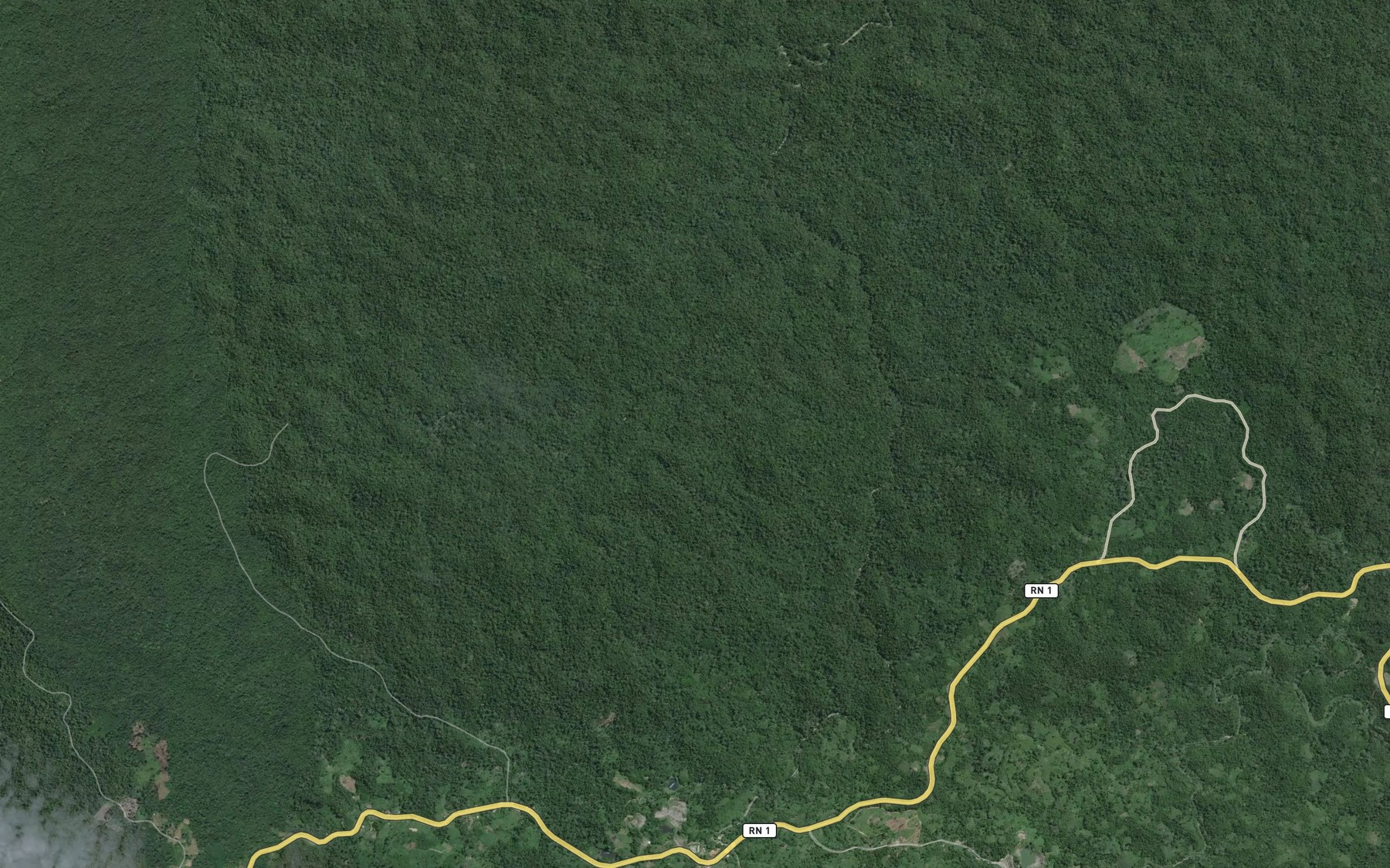 Satellite map of the Loubete