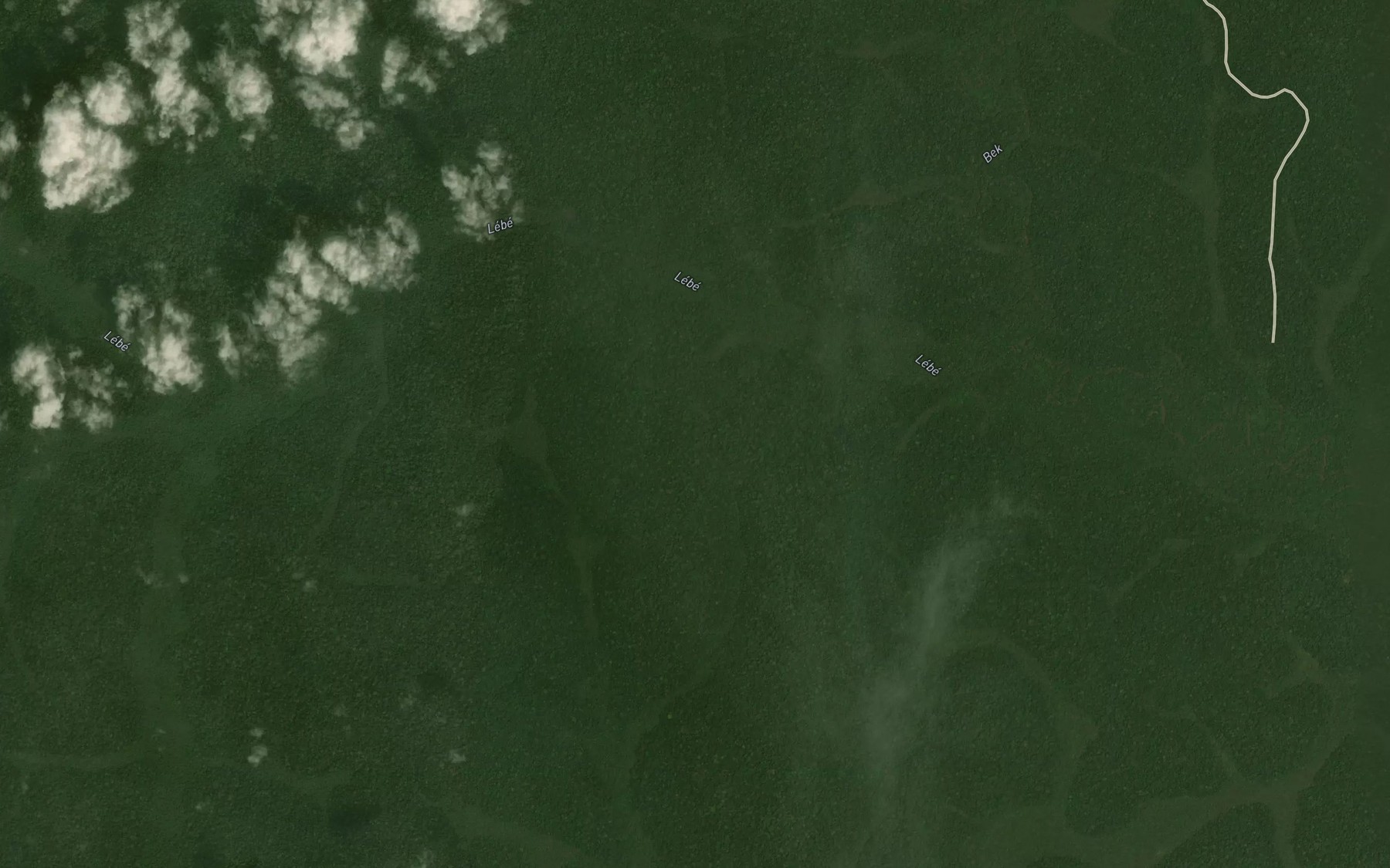 Satellite map of the Tsenemakanda