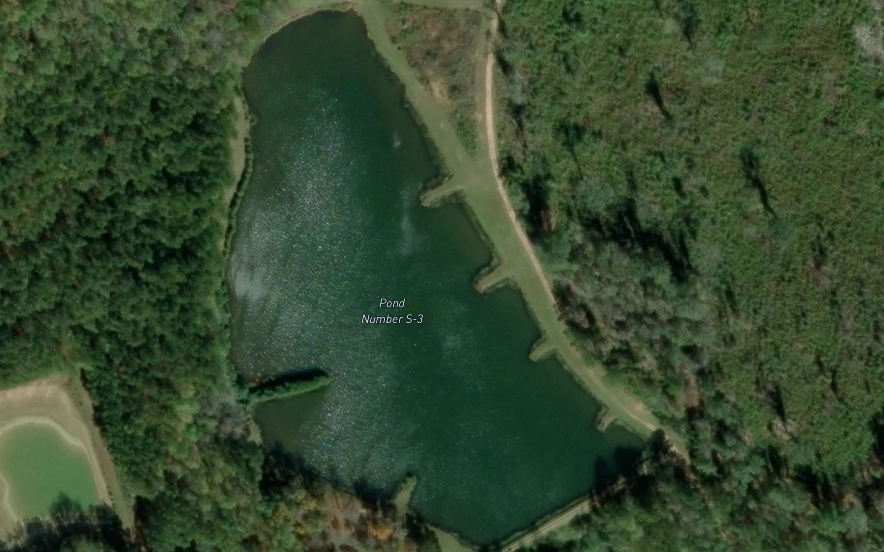 Satellite map of the Pond Number S-3