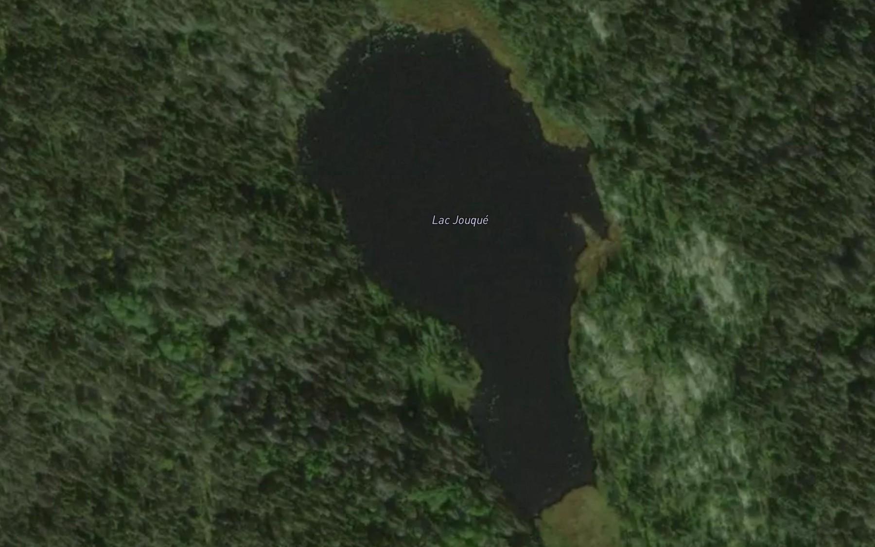 Satellite map of the Lac Jouque
