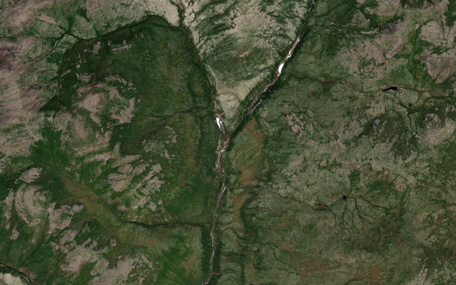 Satellite map of the Granichnyy