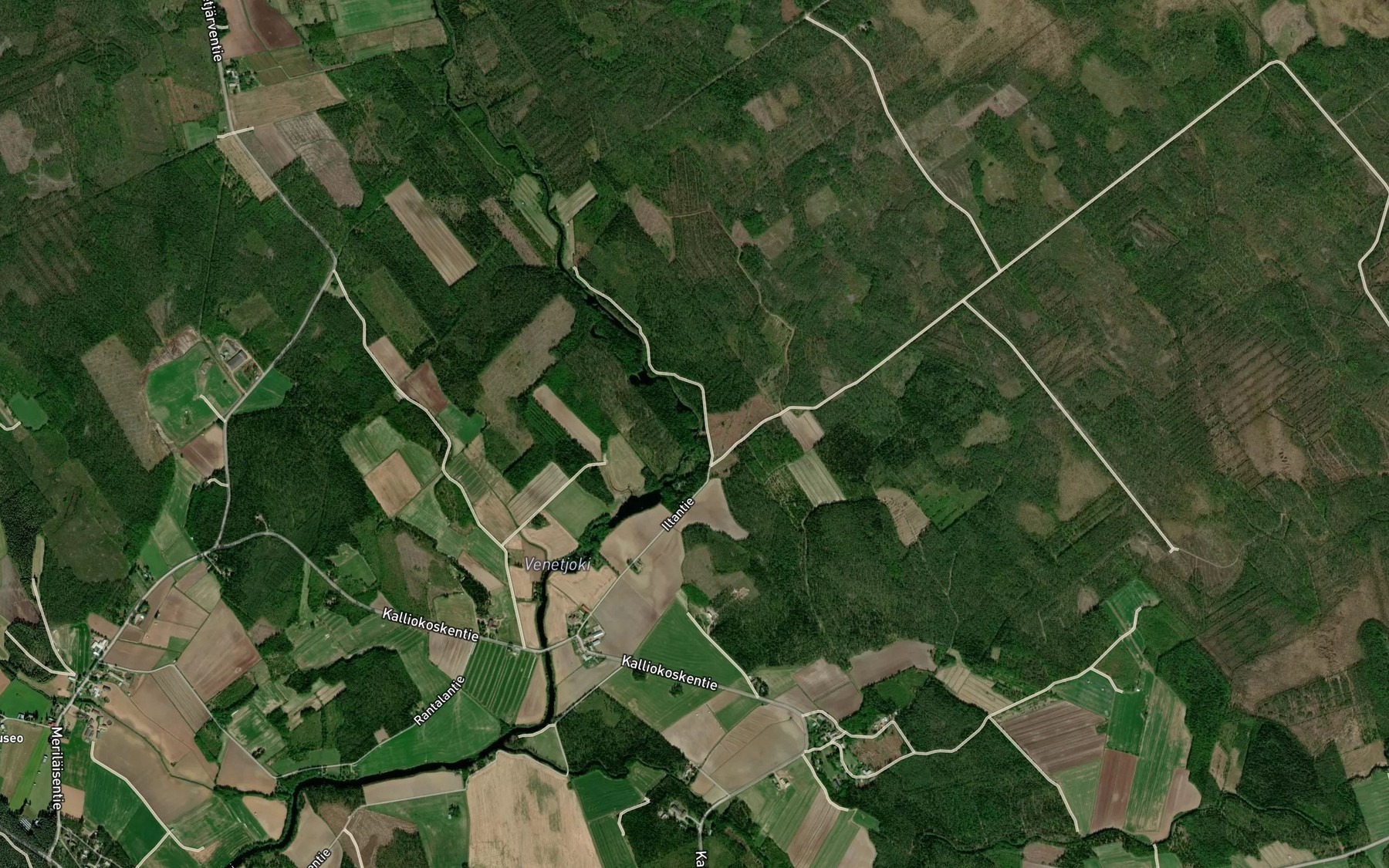 Satellite map of the Kuivakoski
