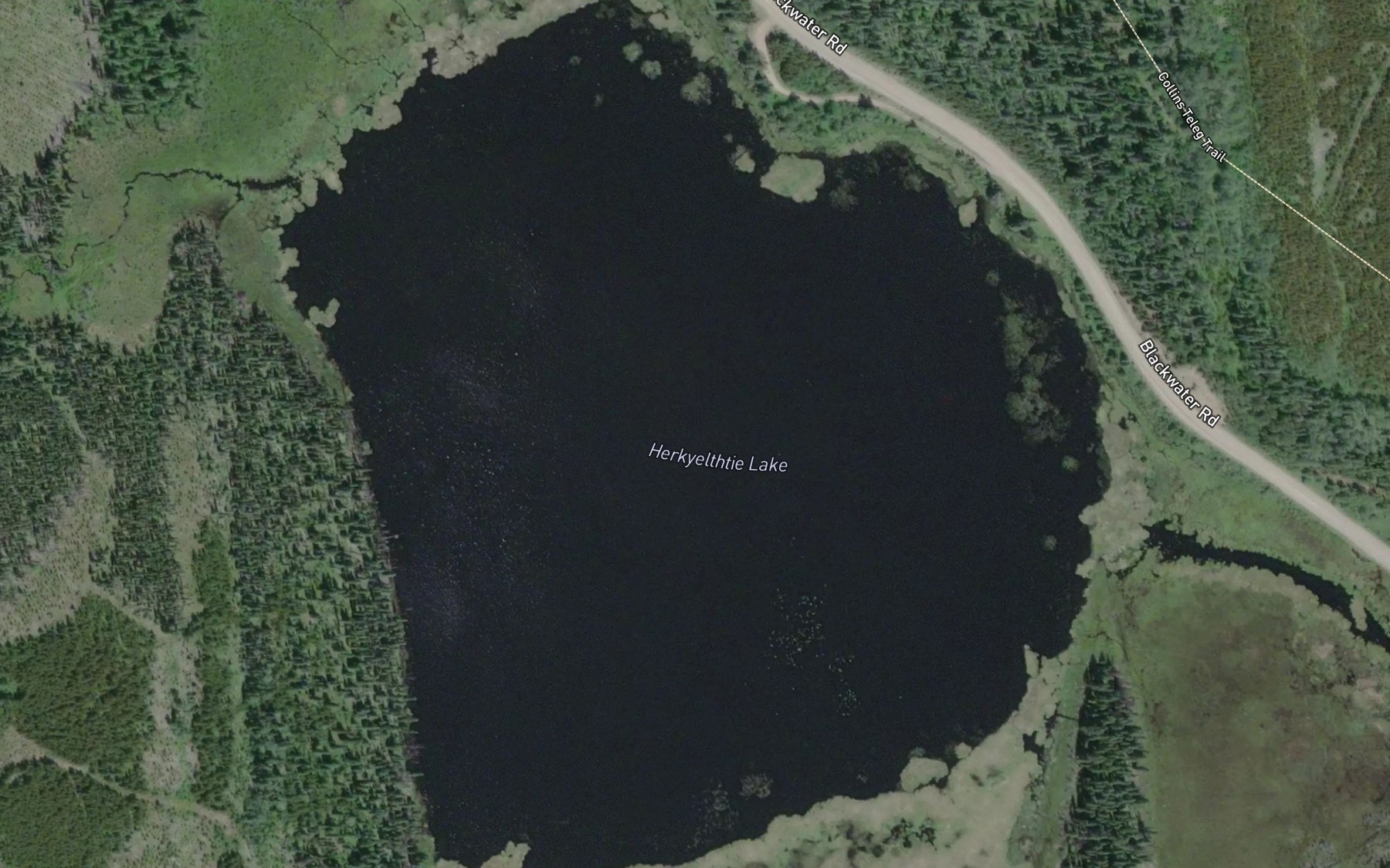 Satellite map of the Herkyelthtie Lake