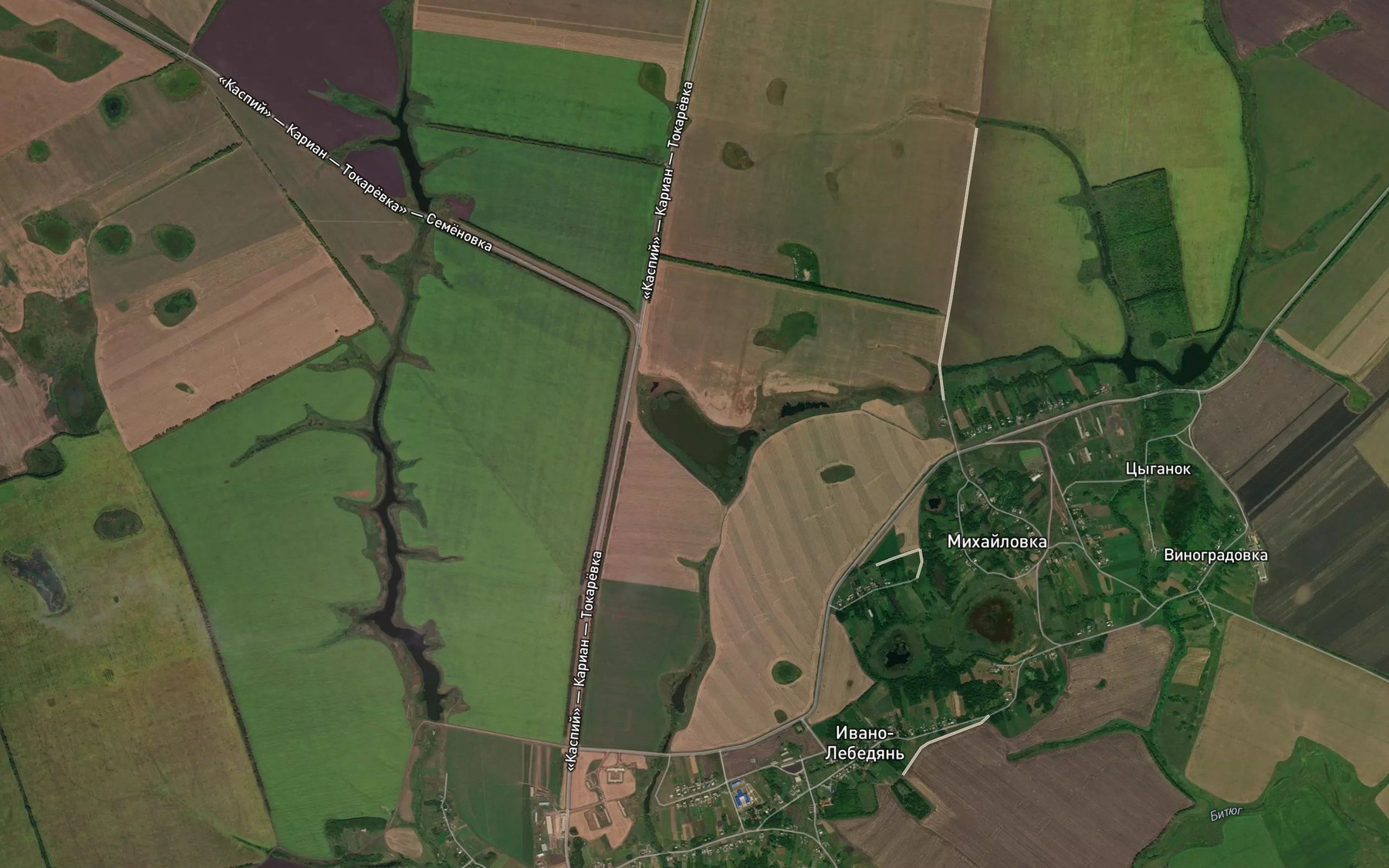 Satellite map of the Prud Sornov