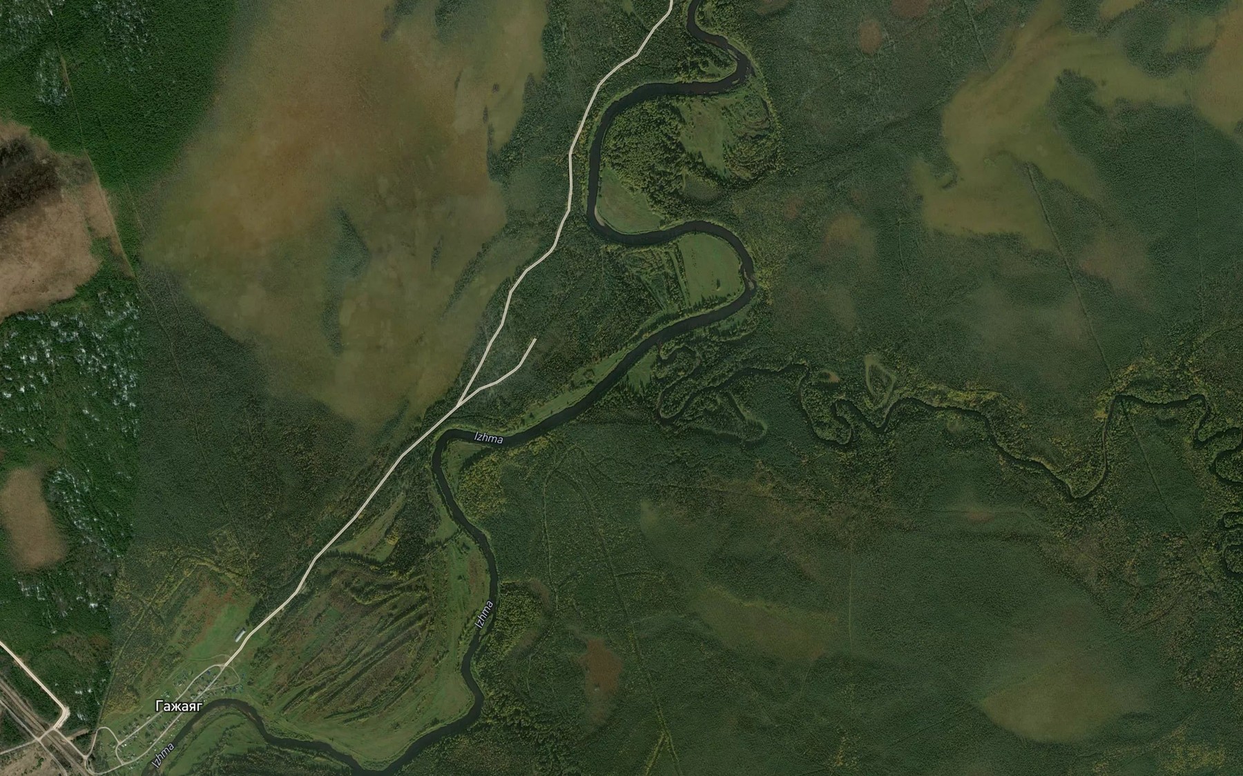 Satellite map of the Burkem