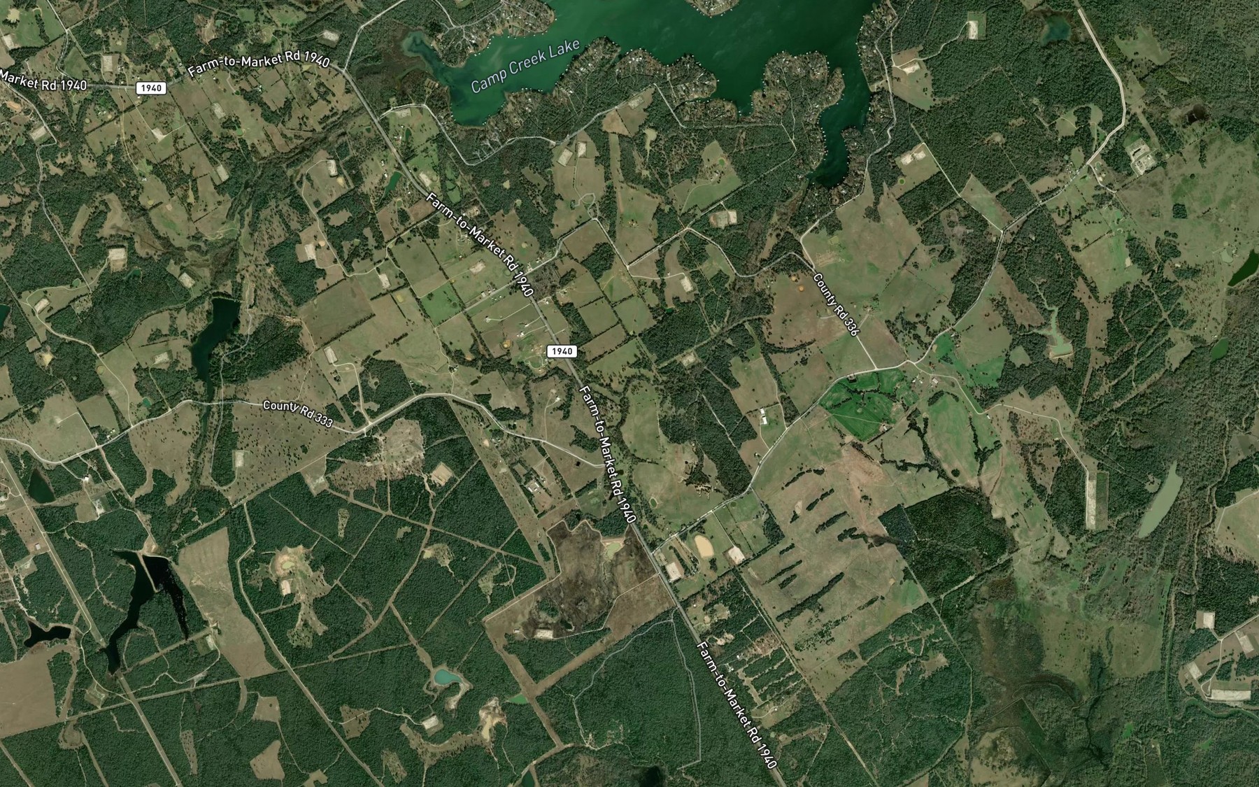 Satellite map of the Hudson Branch