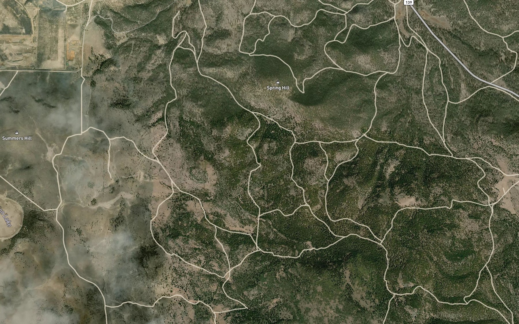 Satellite map of the Italian Spring