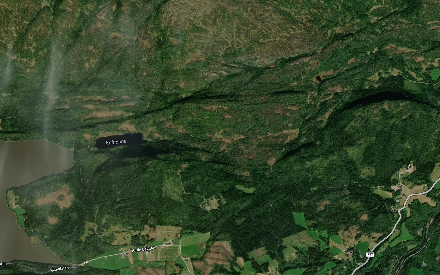 Satellite map of the Gammelkoltjonna