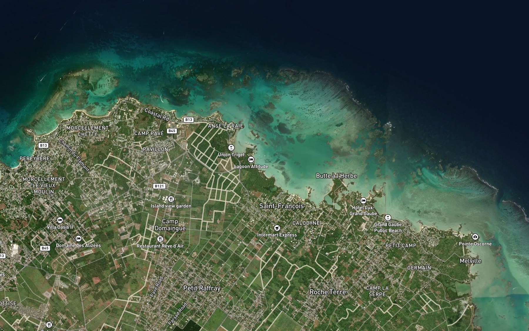 Satellite map of the Bassin Paquet