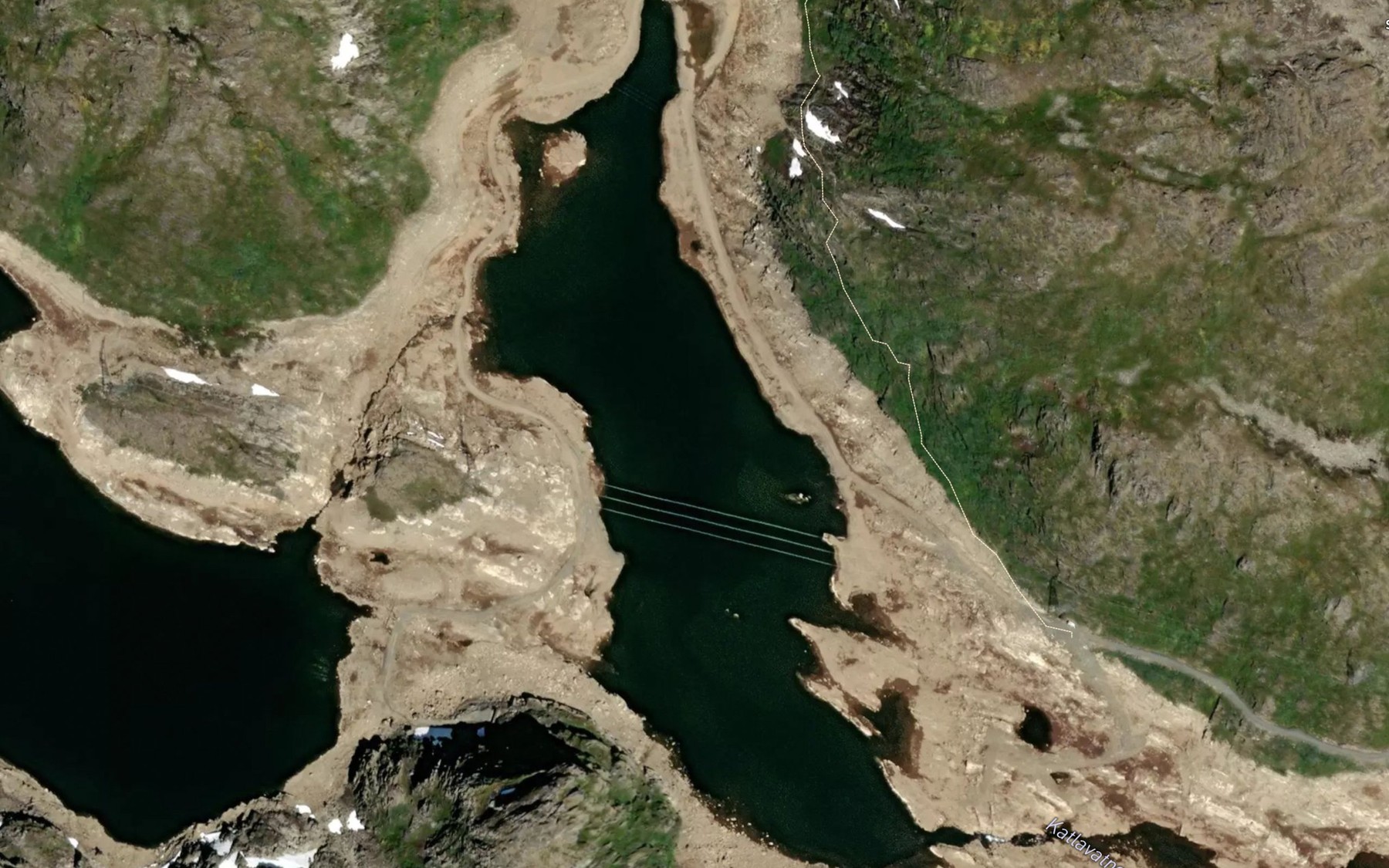 Satellite map of the Katlavatnet