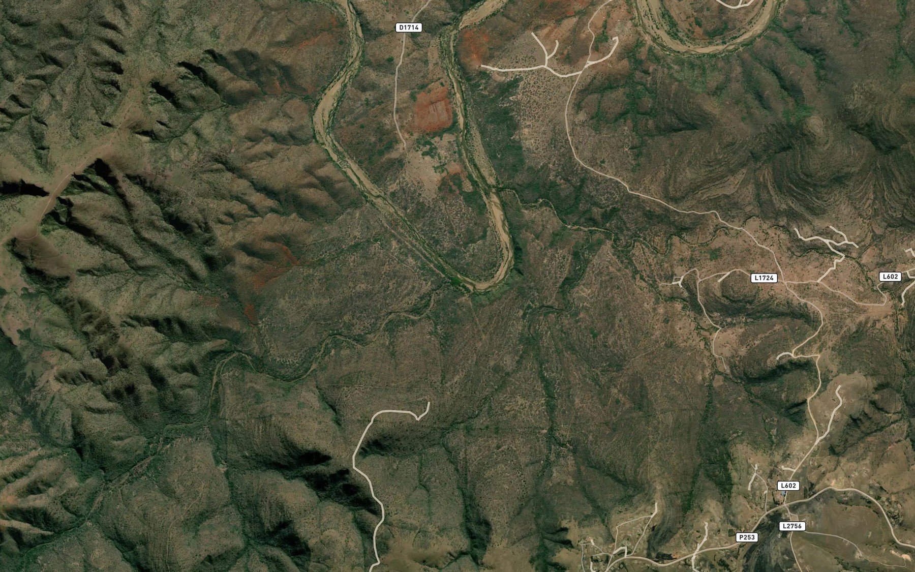 Satellite map of the Khwibi