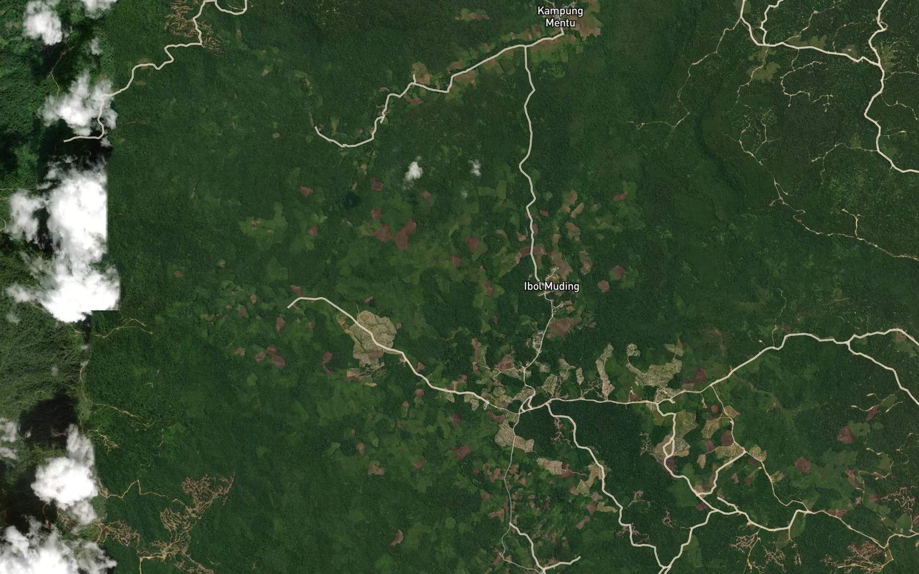 Satellite map of the Sungai Pendam