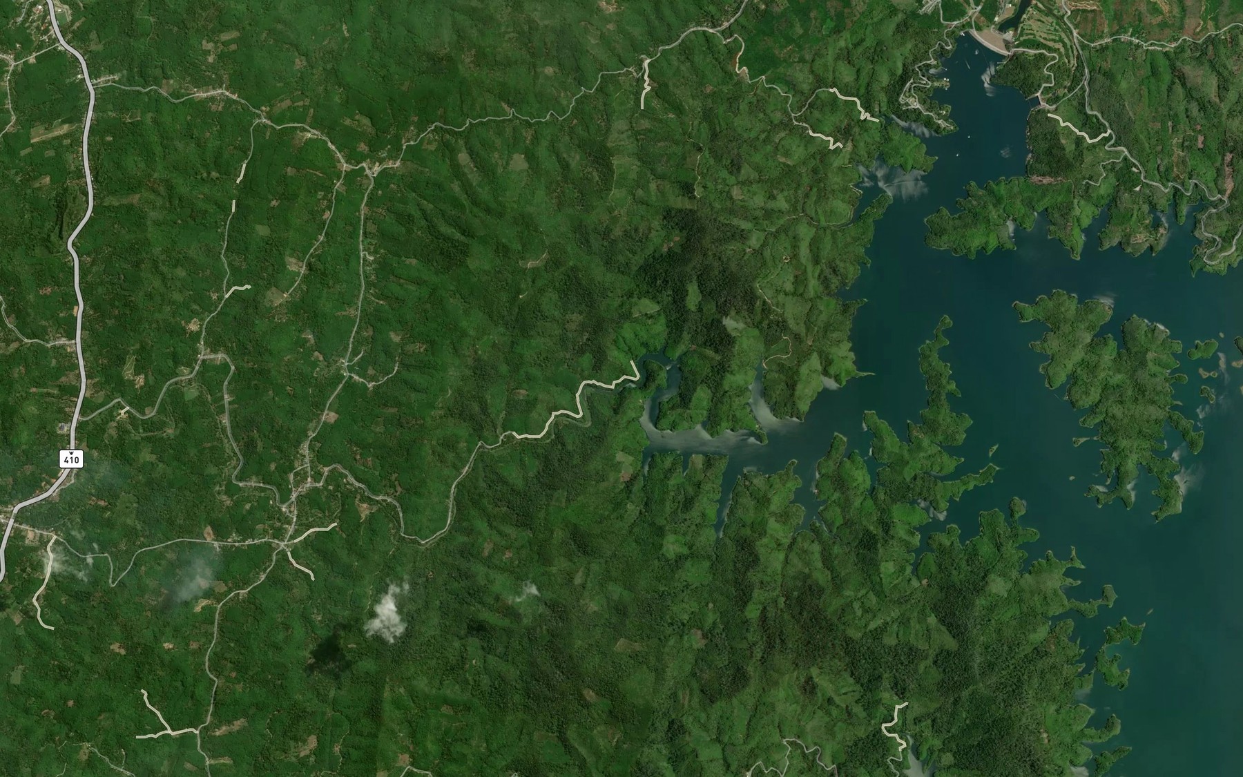 Satellite map of the Khlong Ban Rae