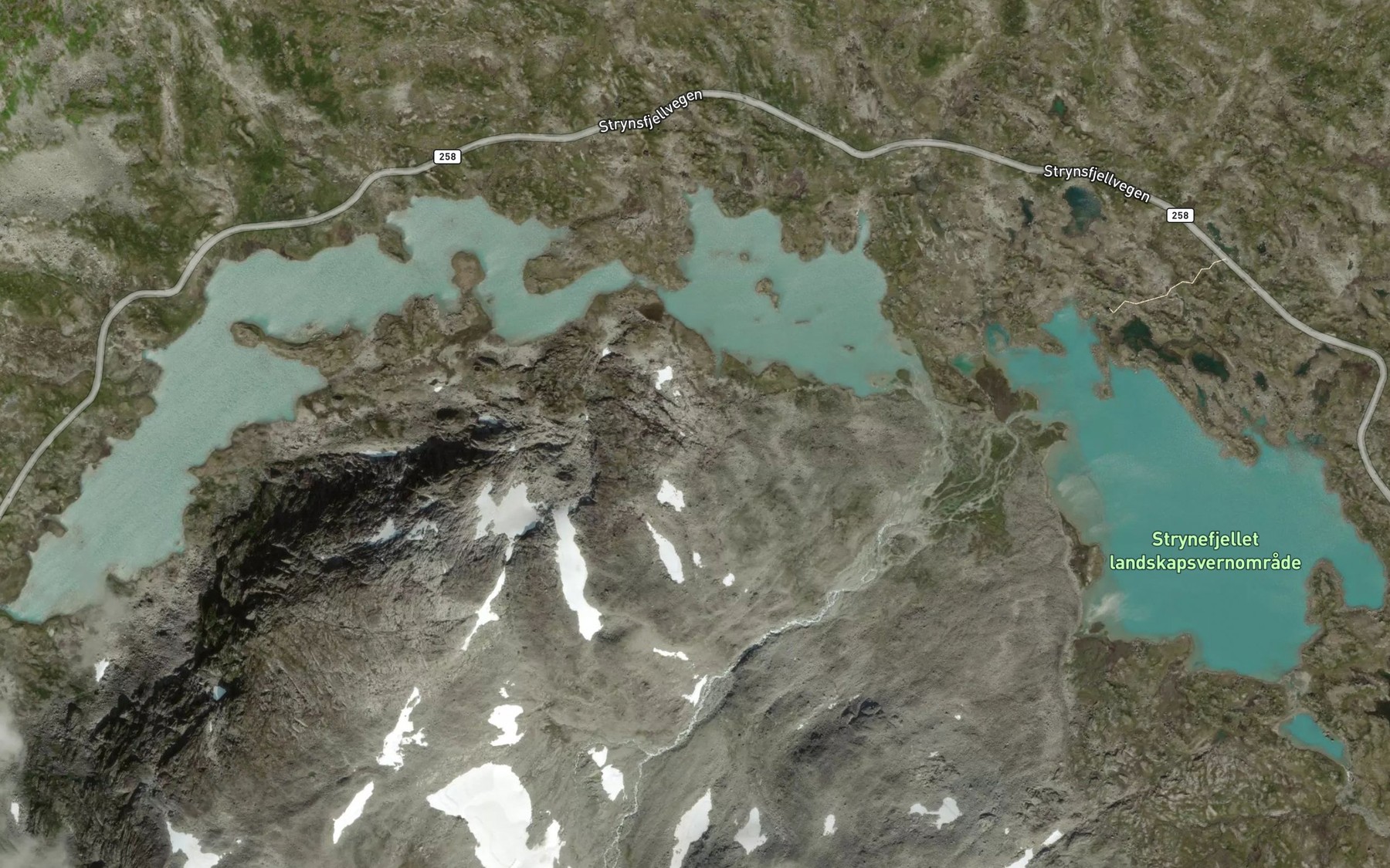Satellite map of the Vassvendtjornin