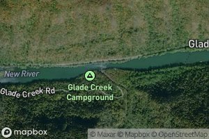 Satellite map of the Glade Creek