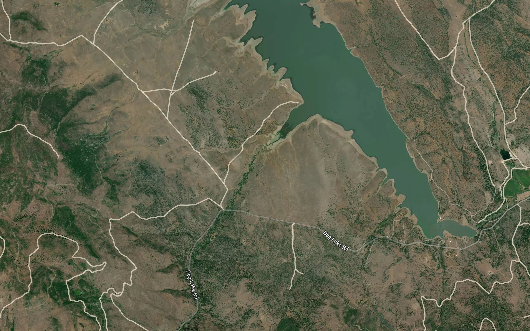 Satellite map of the Sagehen Creek