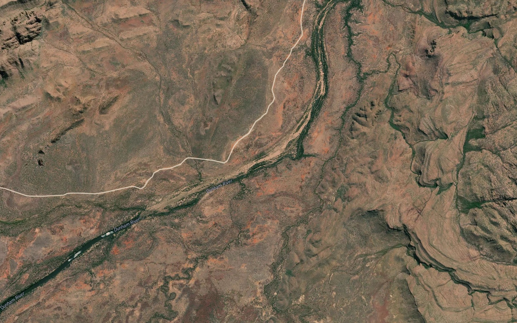 Satellite map of the Excelsior Reach
