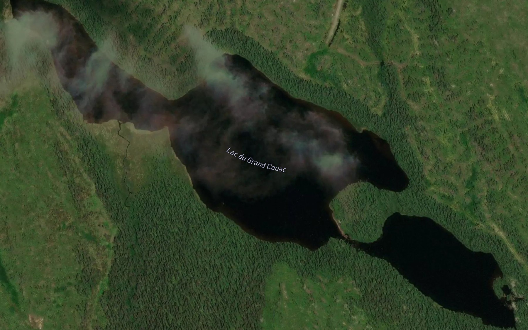 Satellite map of the Lac du Grand Couac