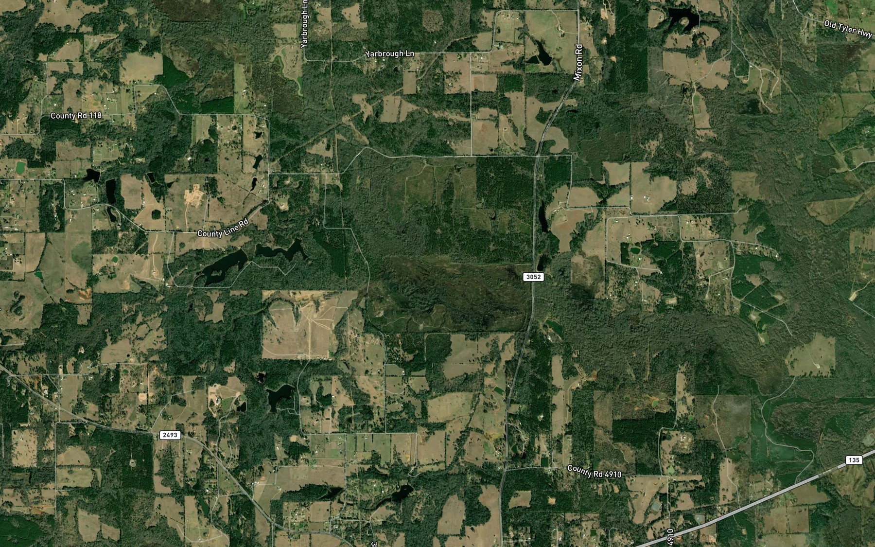 Satellite map of the Double Branch