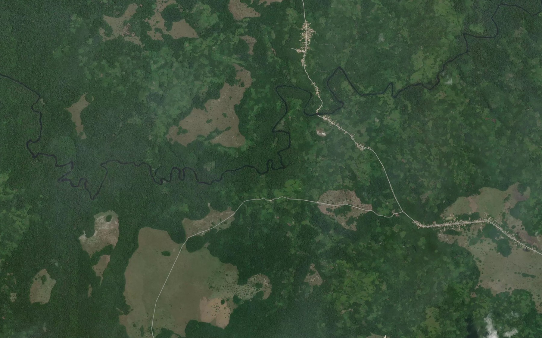 Satellite map of the Opoko