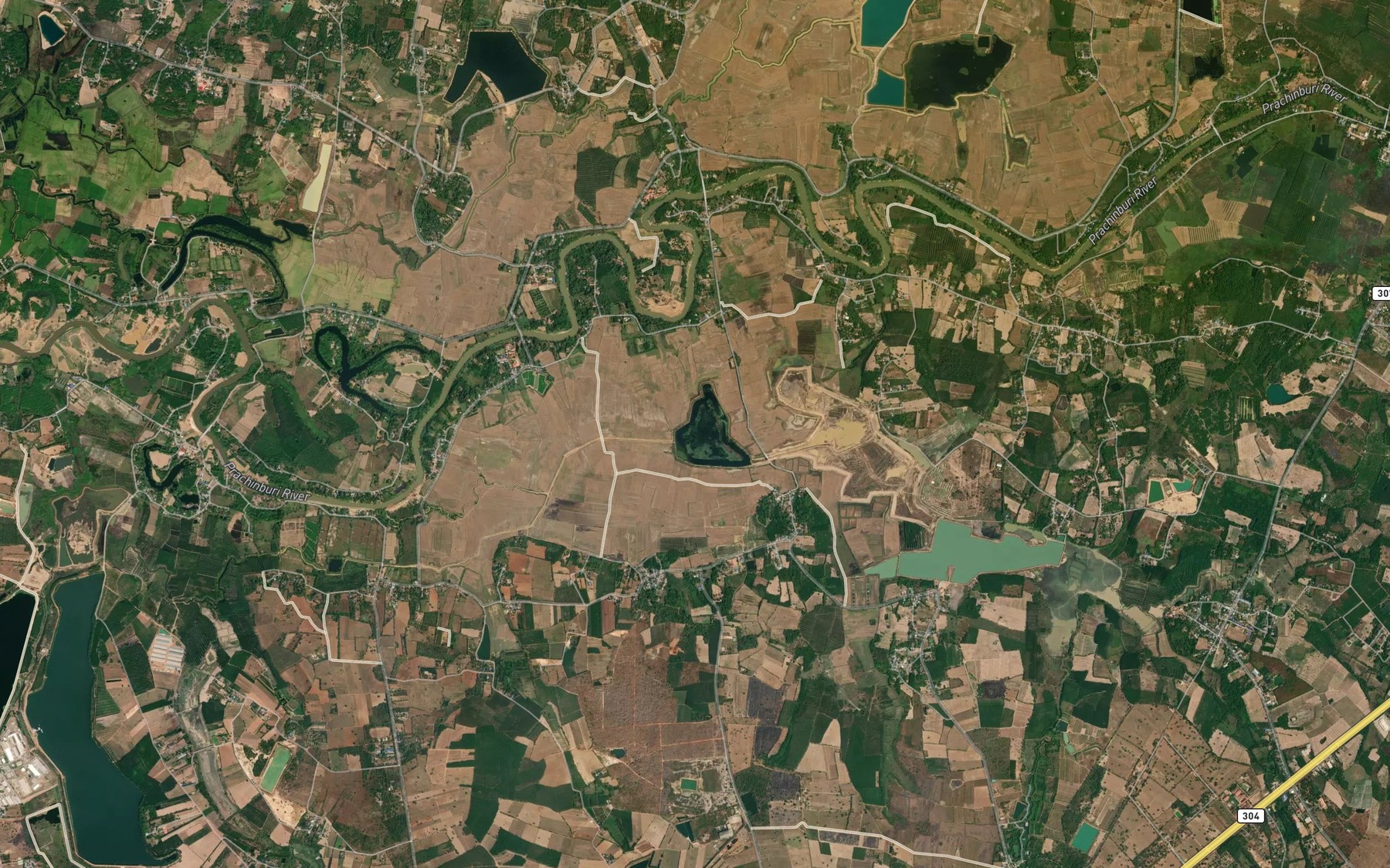 Satellite map of the Bueng Krot