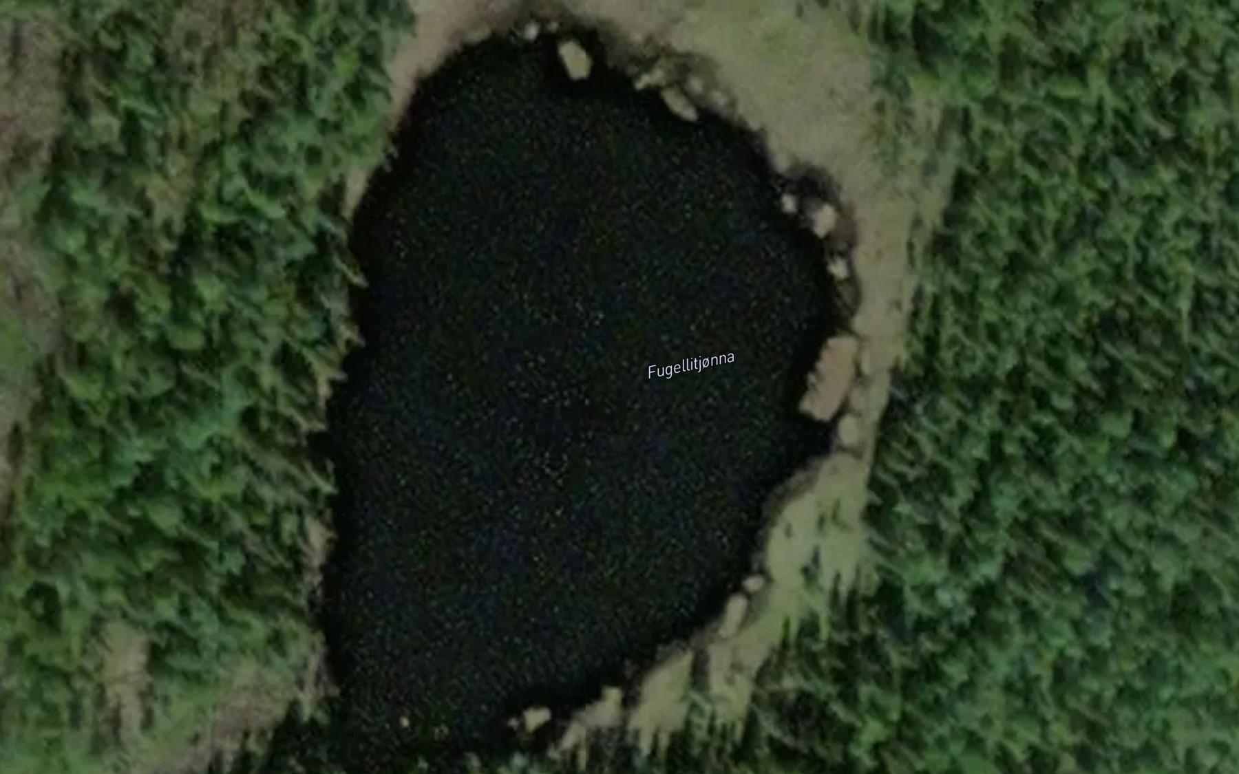 Satellite map of the Fugellitjonna