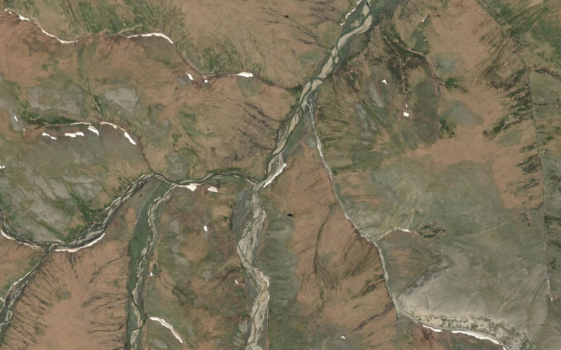 Satellite map of the Buck Creek