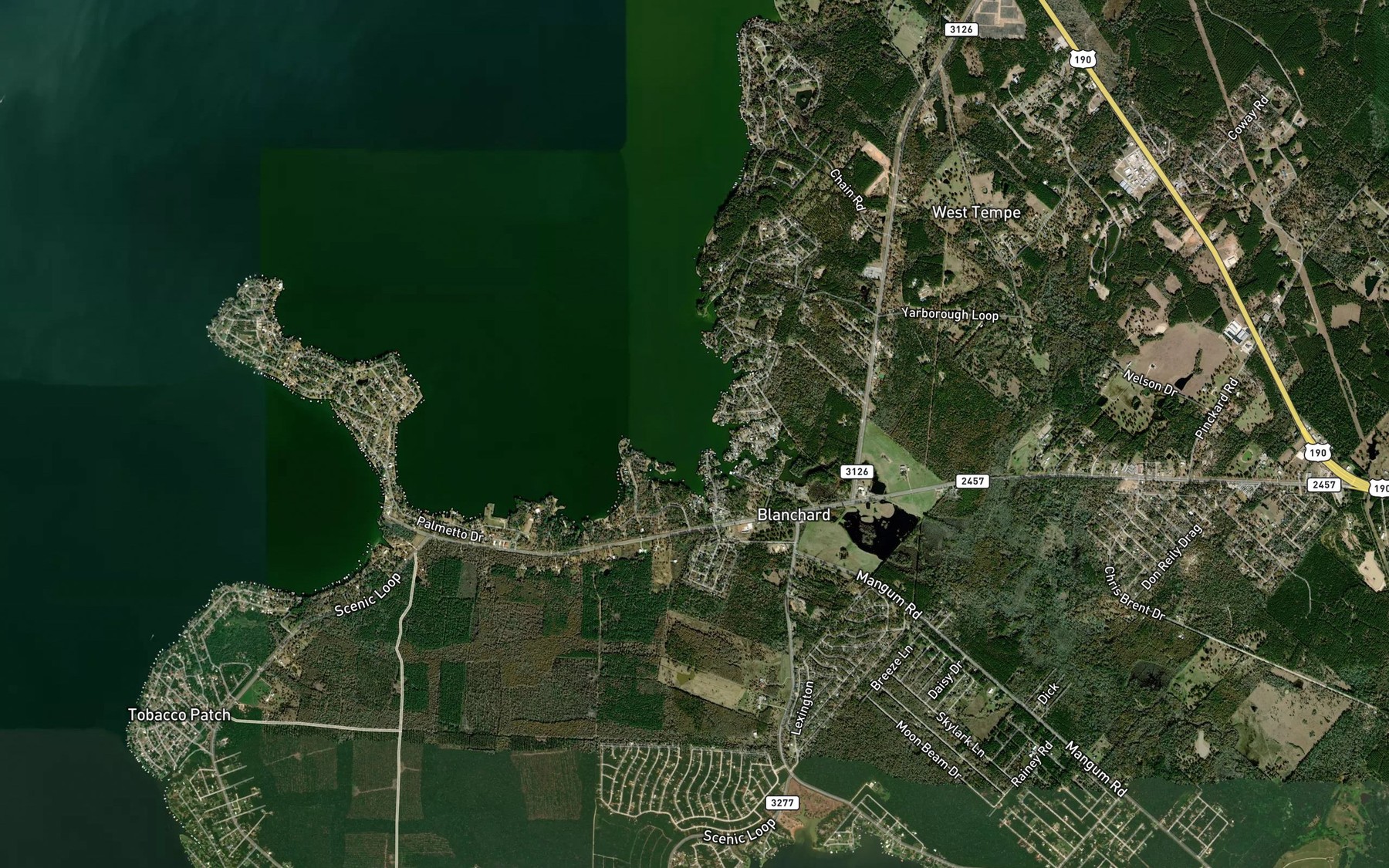 Satellite map of the Indian Branch