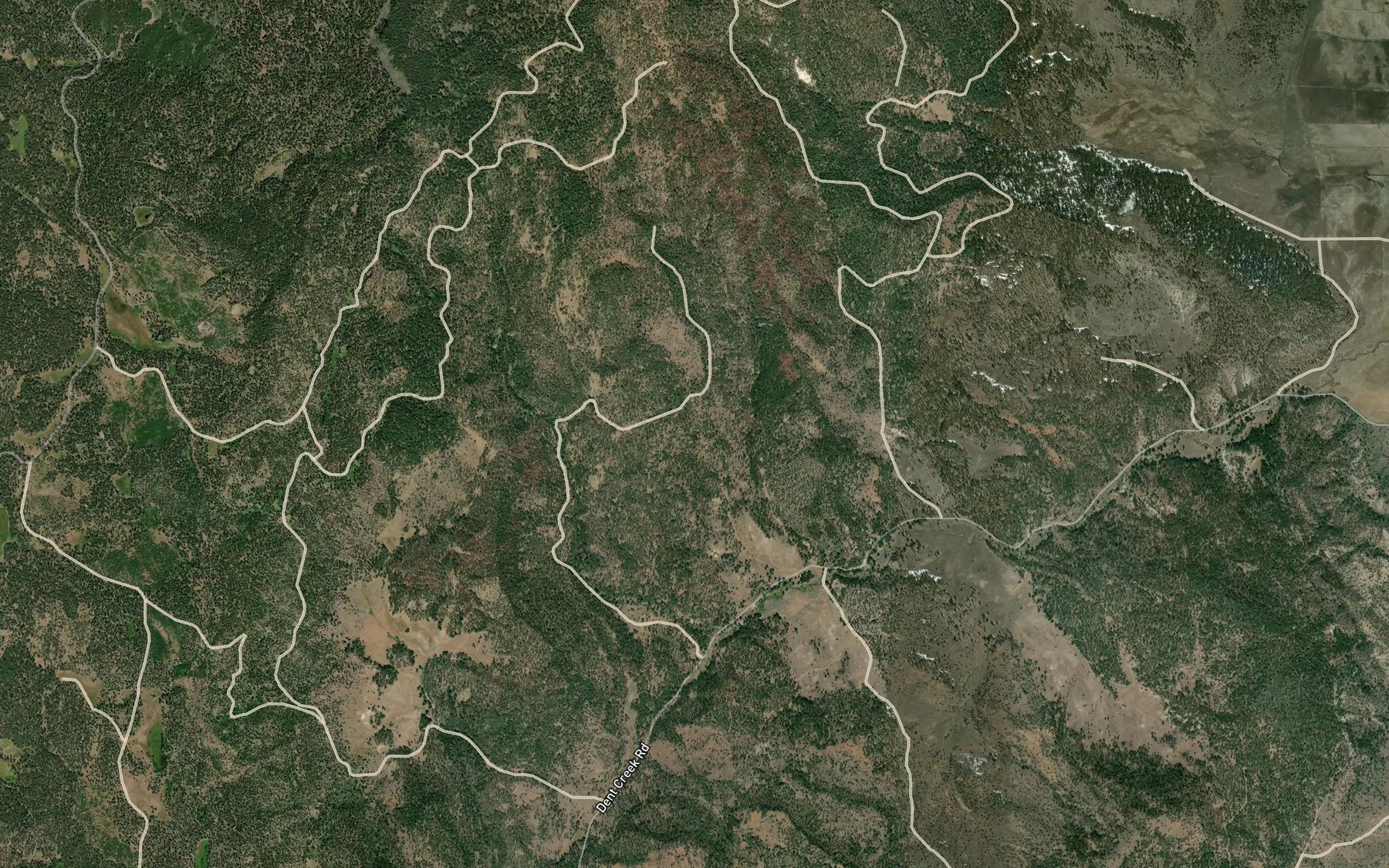 Satellite map of the June Spring