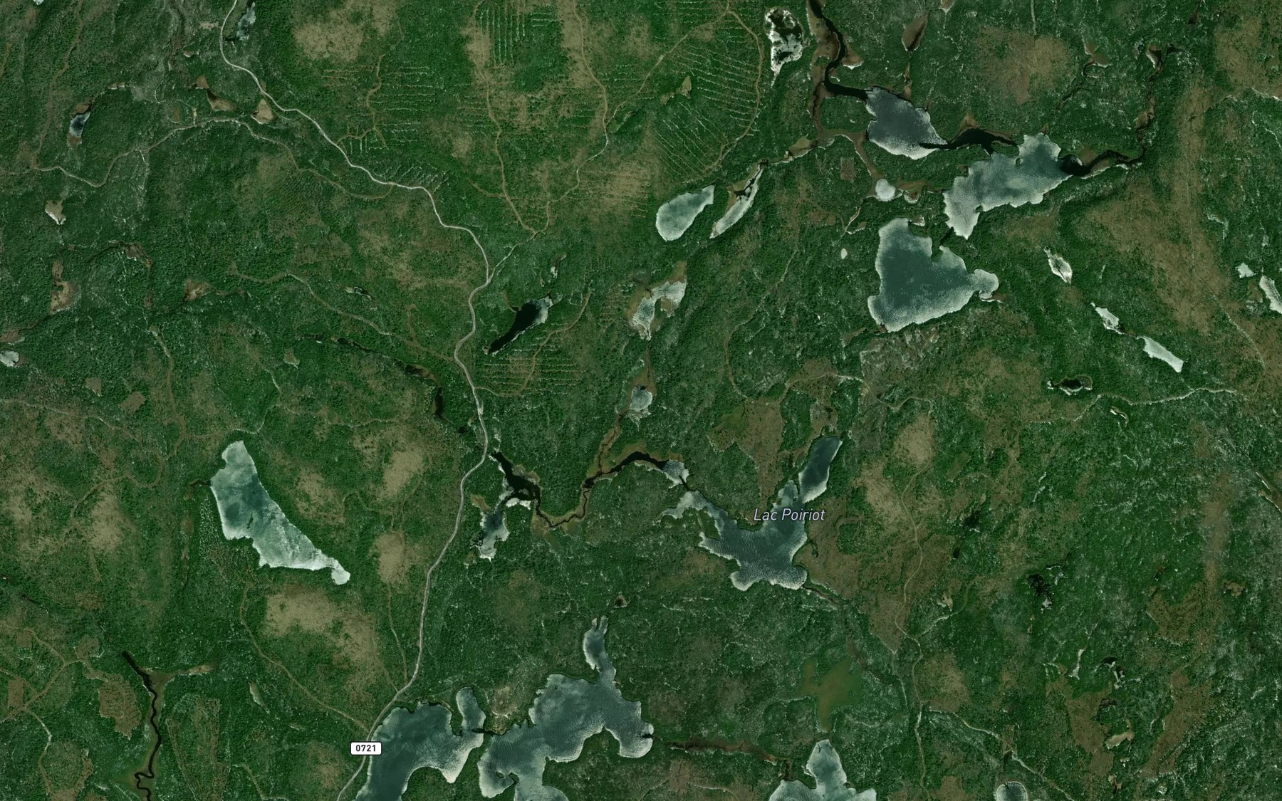 Satellite map of the Lac Howell