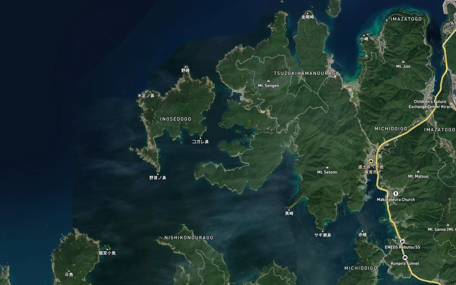 Satellite map of the Yakezakino-ura