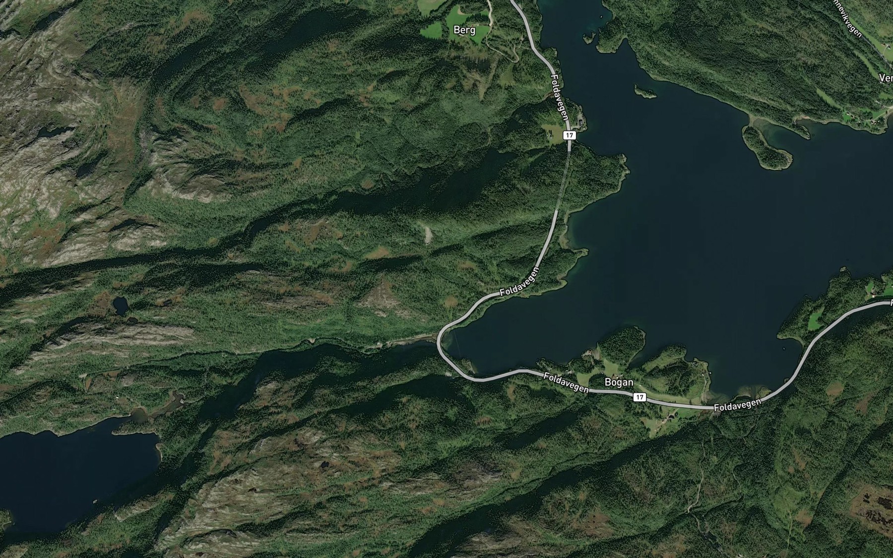 Satellite map of the Sveinengbekken