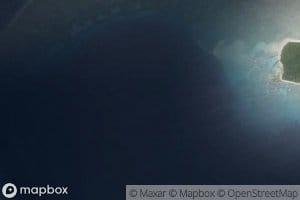 Castle Bravo Crater on former Reef Flat