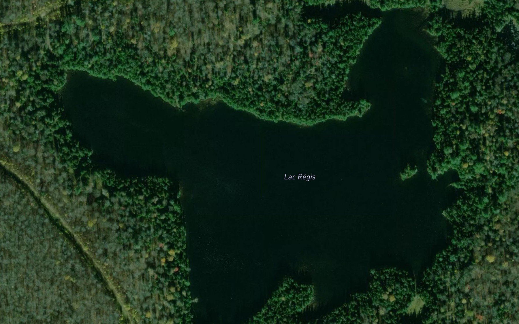 Satellite map of the Lac Regis