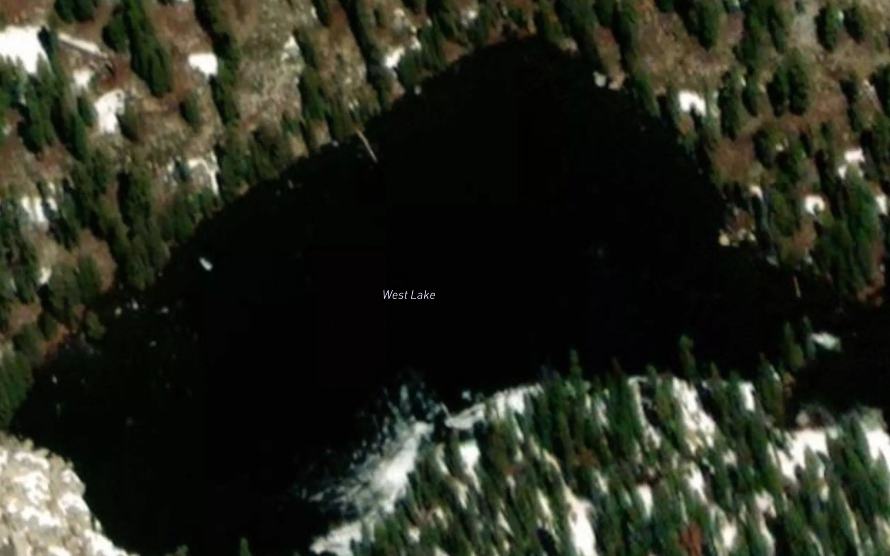 Satellite map of the West Lake