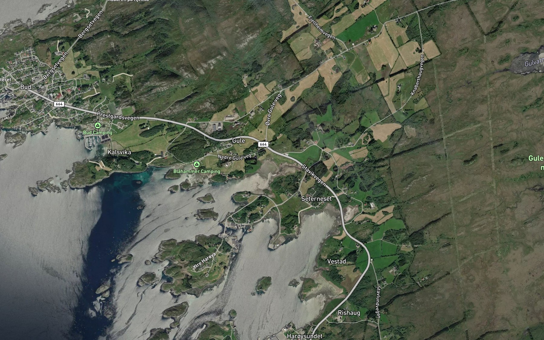 Satellite map of the Gulleira