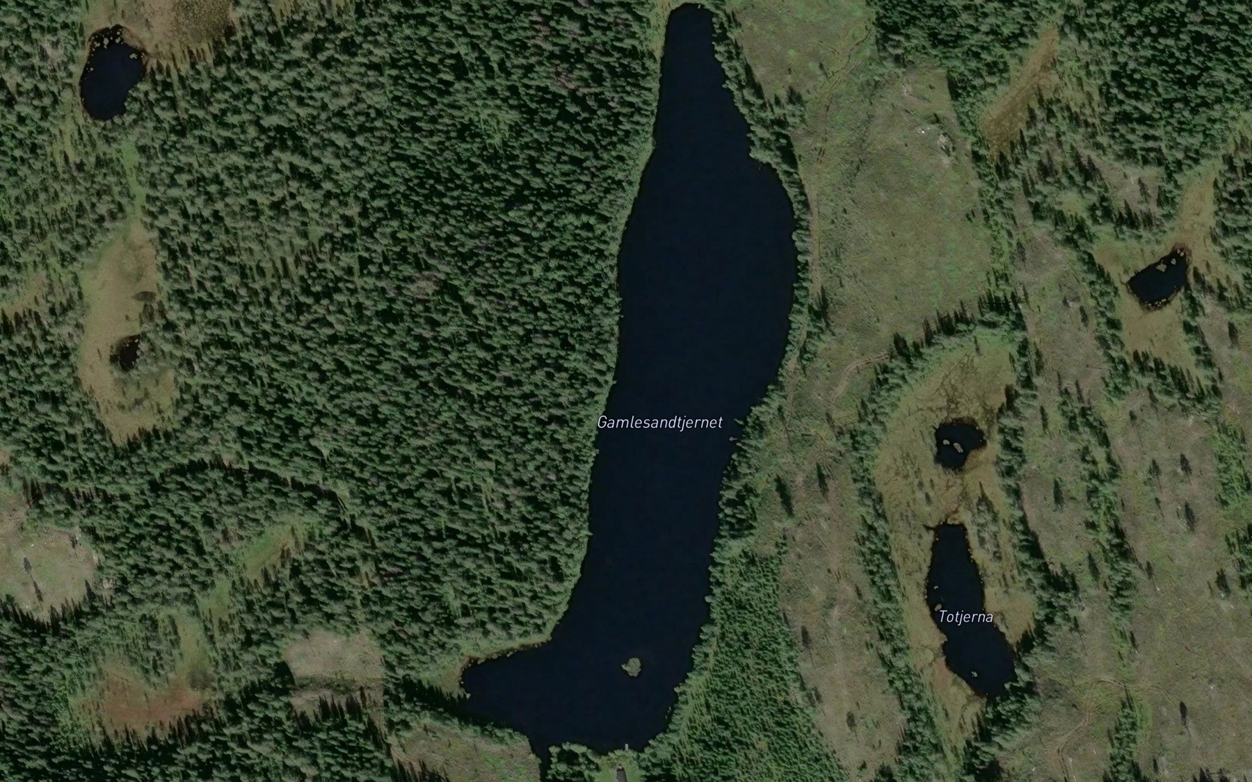 Satellite map of the Gamle Sandtjenn