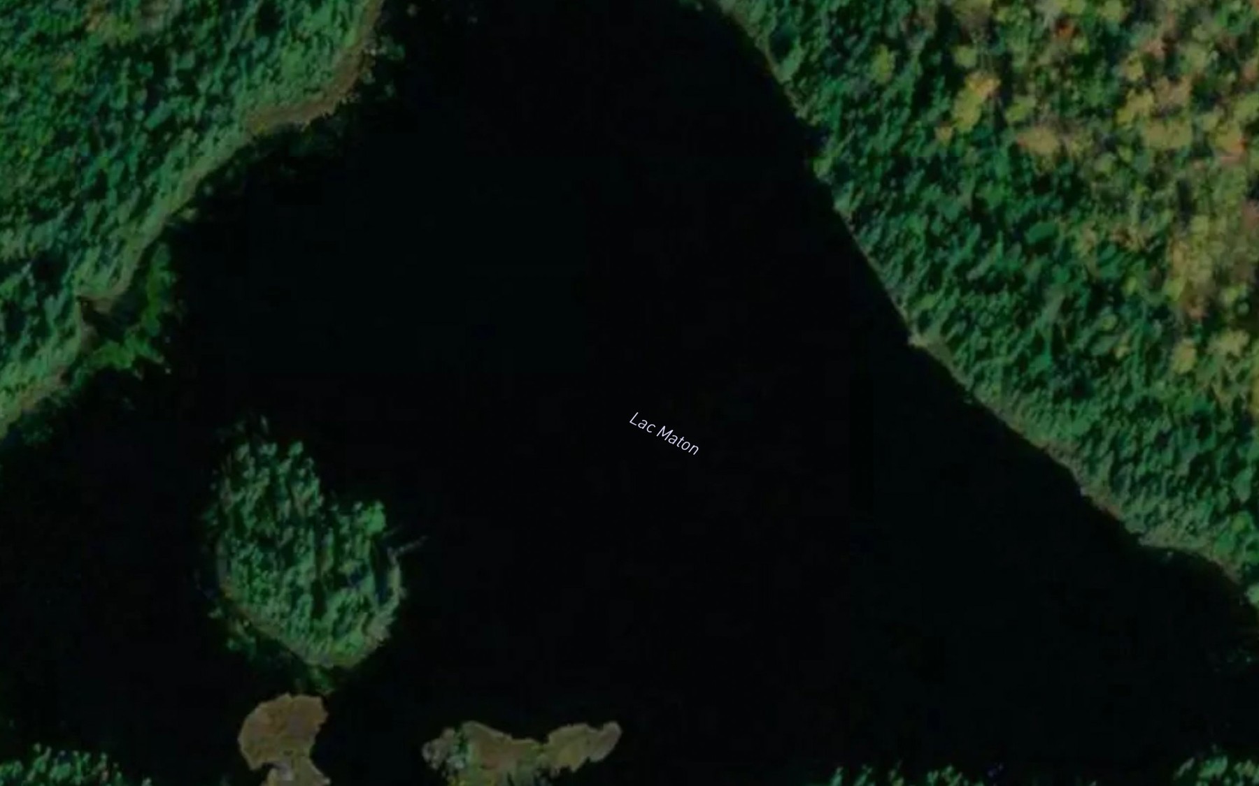 Satellite map of the Lac Maton