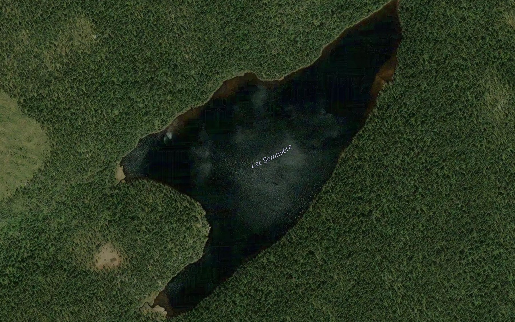Satellite map of the Lac Sommiere