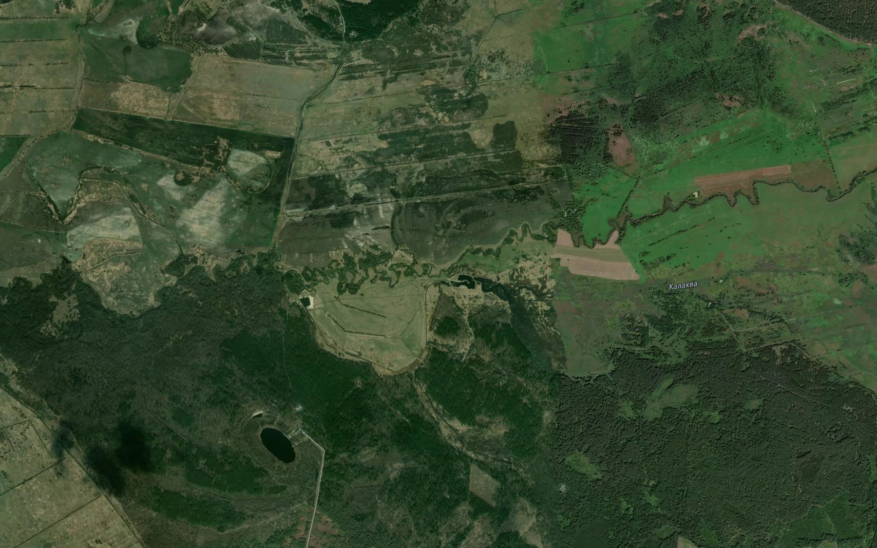 Satellite map of the Kalakhva