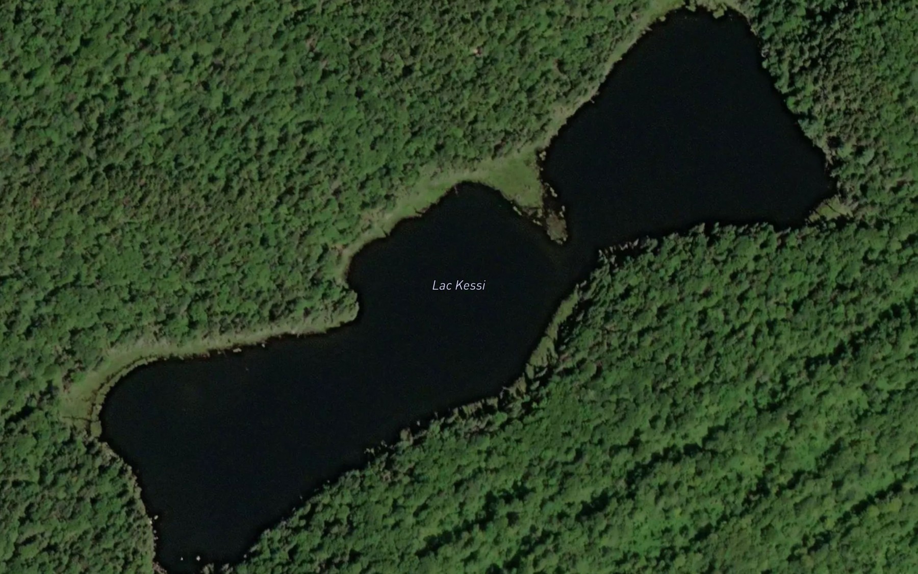 Satellite map of the Lac Kessi