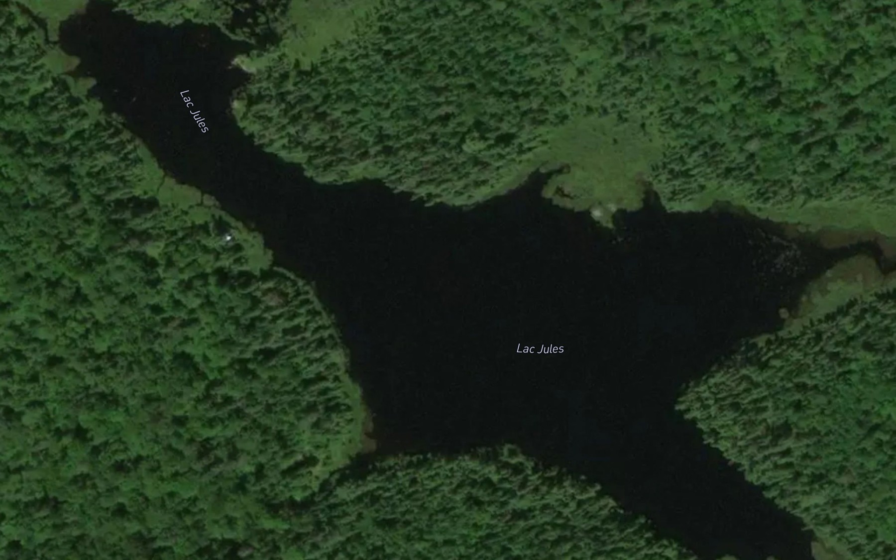 Satellite map of the Lac Jules
