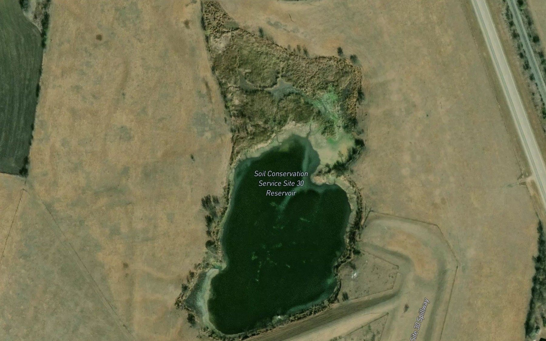 Satellite map of the Site Number Thirty